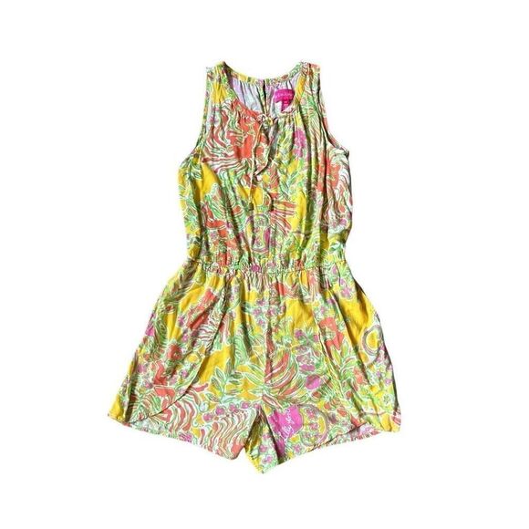 LILLY PULITZER FOR TARGET CHALLIS ROMPER HAPPY PLACE - Picture 1 of 5